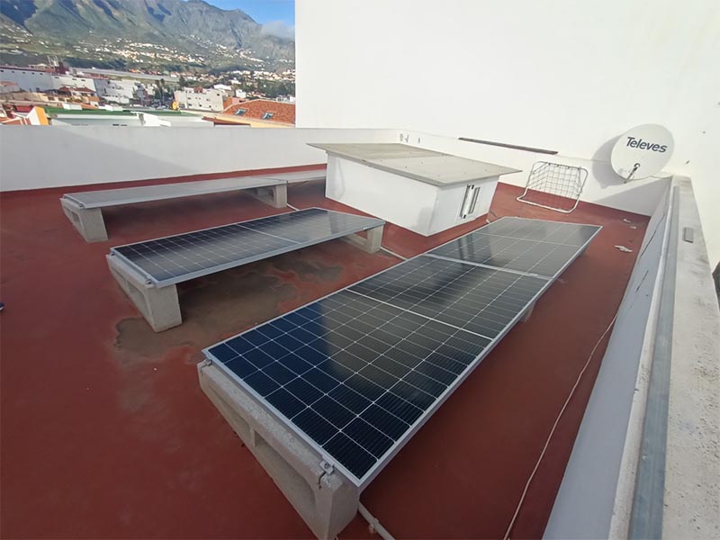 Paneles solares en Valsequillo Gran Canaria