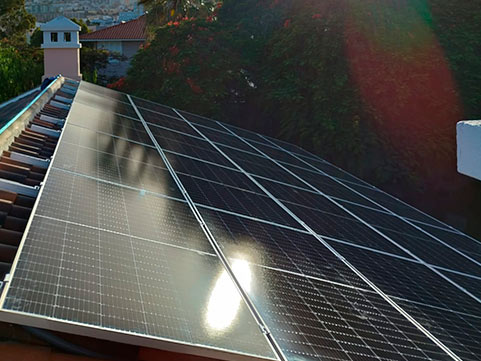 Paneles solares en Dr. Zerolo, Santa Cruz de Tenerife